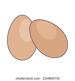 Eggs food isolated