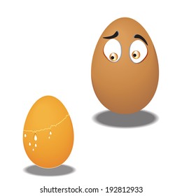 Eggs funny, wondering