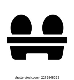 eggs glyph icon illustration vector graphic