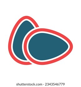 Eggs Glyph Two Color Icon For Personal And Commercial Use.
