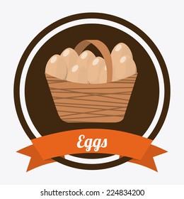 eggs graphic design , vector illustration