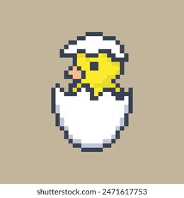 eggs hatch chicks pixel art