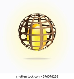 Eggs in a henhouse cage