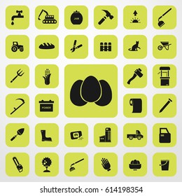eggs icon. agriculture set. vector sign symbol on white background