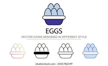 Eggs icon design with white background stock illustration