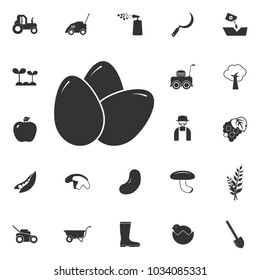 eggs icon. Element of farming and garden icons. Premium quality graphic design icon. Signs, outline symbols collection icon for websites, web design, mobile app on white background