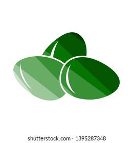 Eggs Icon. Flat Color Ladder Design. Vector Illustration.