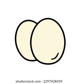 Eggs icon isolated on white background. Vector illustration.