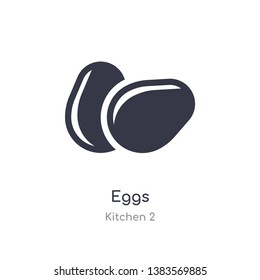eggs icon. isolated eggs icon vector illustration from kitchen 2 collection. editable sing symbol can be use for web site and mobile app