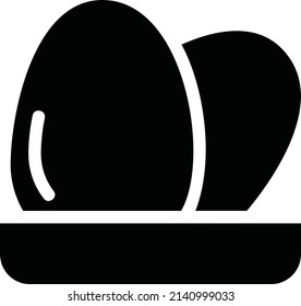 Eggs Icon, Spring Sign And Symbol Isolated On White Background.