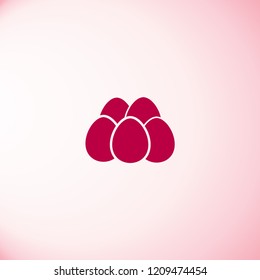 Eggs icon vector