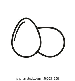 Eggs. Icon. Vector