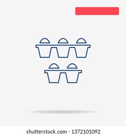 Eggs icon. Vector concept illustration for design.