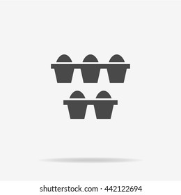 Eggs icon. Vector concept illustration for design.
