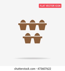 Eggs icon. Vector concept illustration for design.