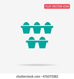 Eggs icon. Vector concept illustration for design.