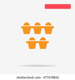 Eggs icon. Vector concept illustration for design.