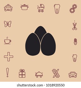Eggs icon, vector design element