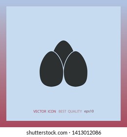 Eggs icon, vector design element