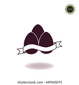 Eggs icon, vector design element