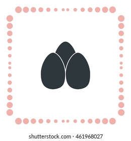 Eggs icon, vector design element