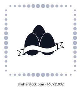 Eggs icon, vector design element