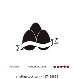 Eggs icon, vector design element