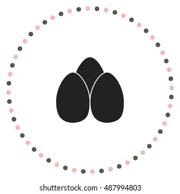 Eggs icon, vector design element