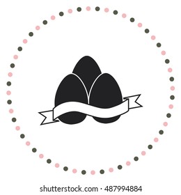 Eggs icon, vector design element