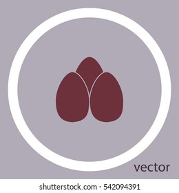 Eggs icon, vector design element