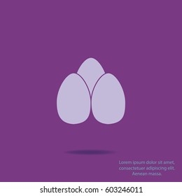 Eggs icon, vector design element
