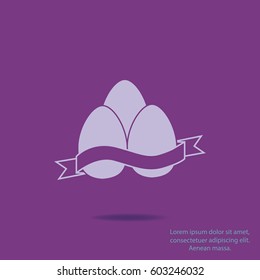 Eggs icon, vector design element