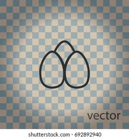 Eggs icon, vector design element