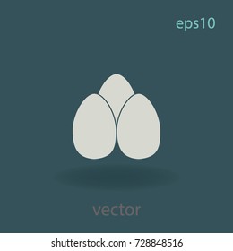 Eggs icon, vector design element