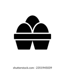 Eggs icon vector egg box icon