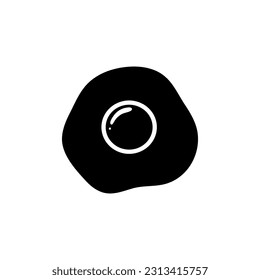 Eggs icon vector. fried eggs illustration sign. food symbol. chicken logo.
