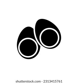 Eggs icon vector. fried eggs illustration sign. food symbol. chicken logo.