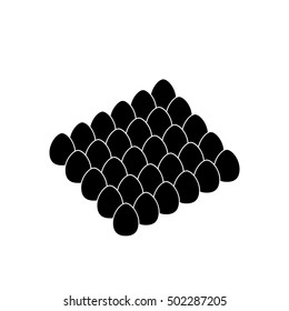 Eggs icon, vector illustration.