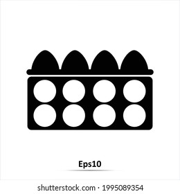 Eggs icon. Vector illustration. Eps10