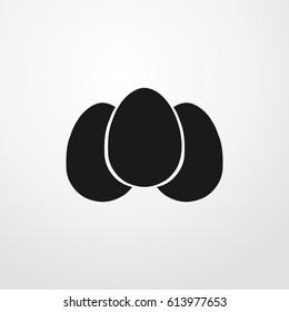 eggs icon. vector sign symbol on white background