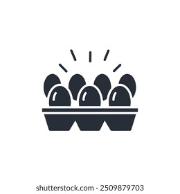 eggs icon. vector.Editable stroke.linear style sign for use web design,logo.Symbol illustration.
