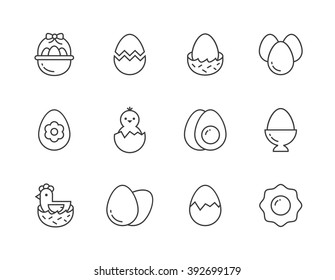 Eggs icons.