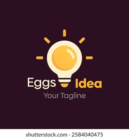 Eggs Idea Logo Design Template. Good for Business, Agency, Community and Organization