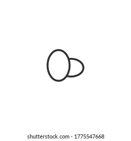 Eggs isolated line icon for web and mobile