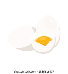 Eggs isolated on white background. Vector