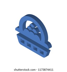 Eggs isometric left top view 3D icon