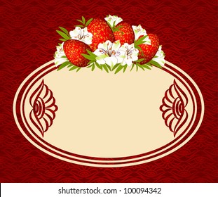 Eggs with lace ornaments and flowers. Easter vector card