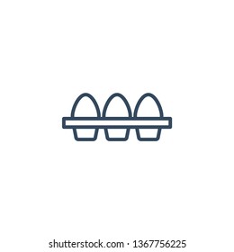 Eggs line icon for web and mobile