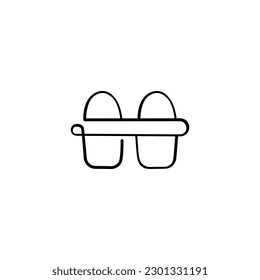 Eggs Line Style Icon Design