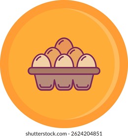 Eggs Line vector Icon Design